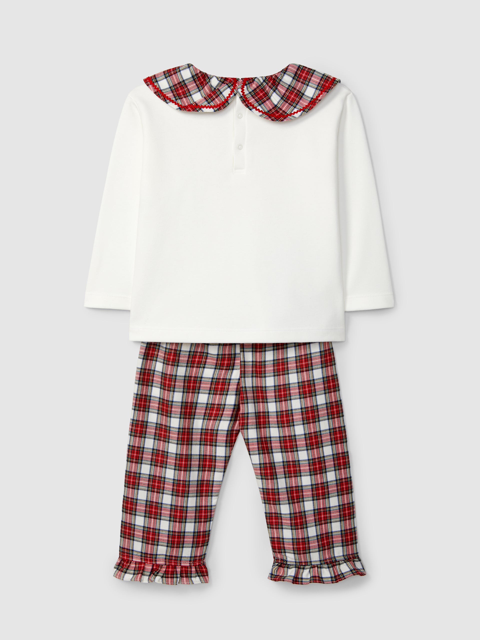 PYJAMA A CARREAUX AVEC DETAIL DE GALON