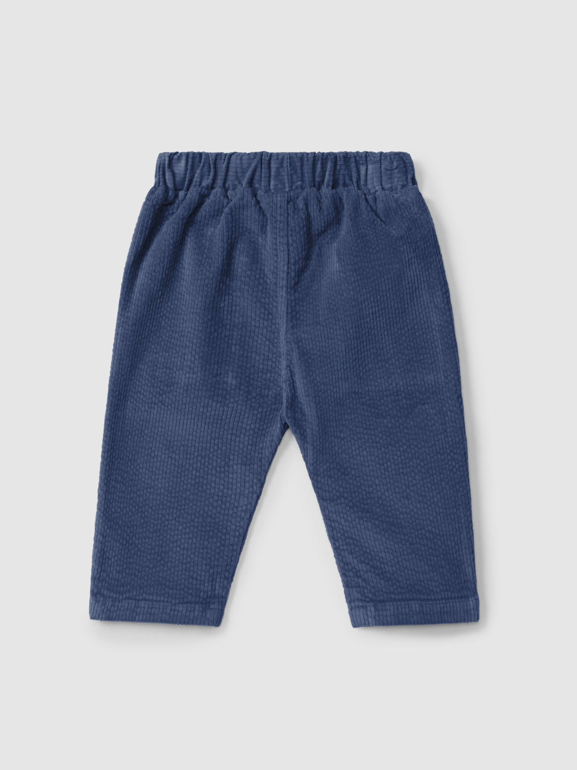 PANTALON PULL-UP EN VELOURS COTELE AVEC POCHES