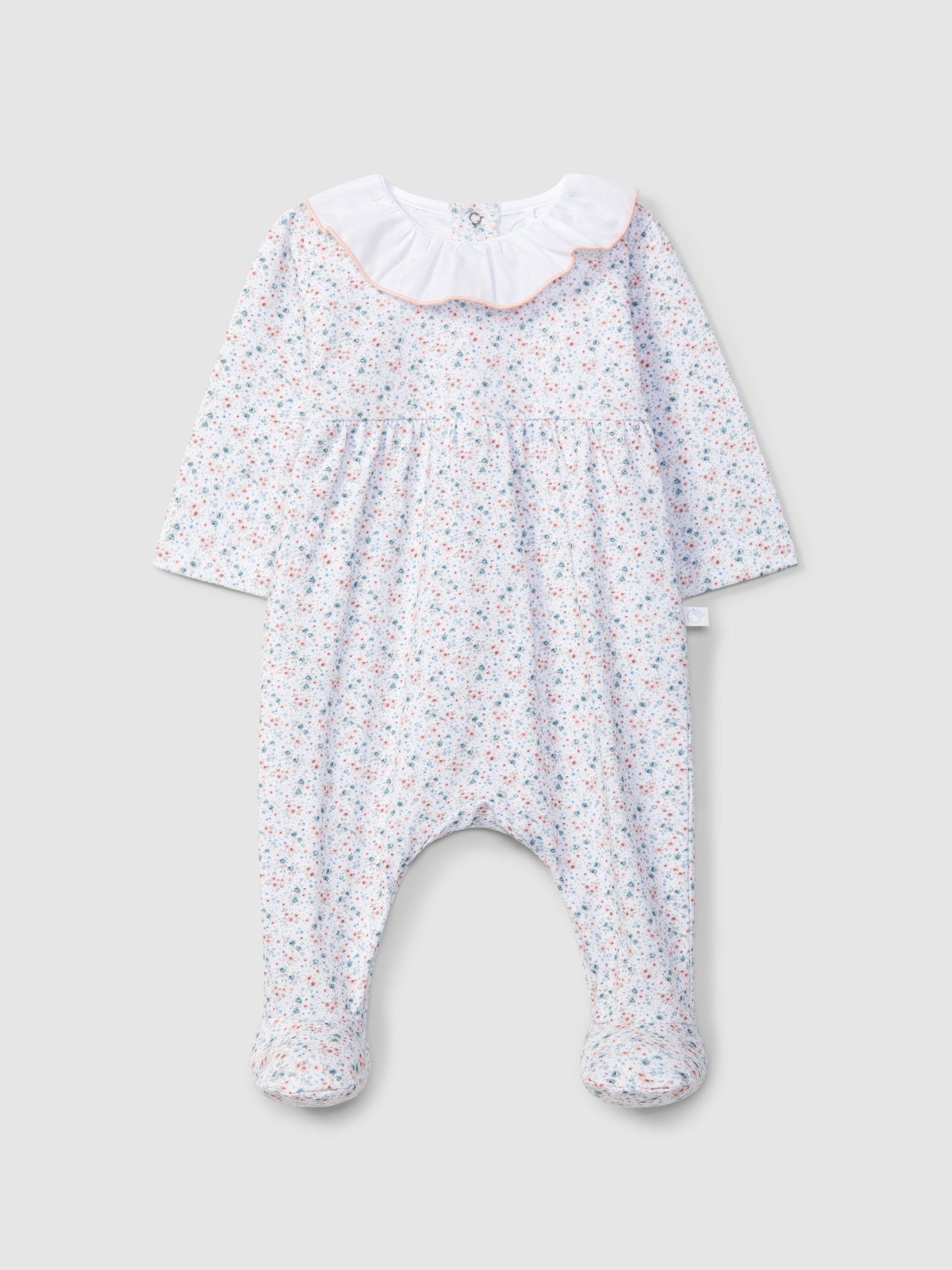 BABYGROW A FLEURS A COL A VOLANT