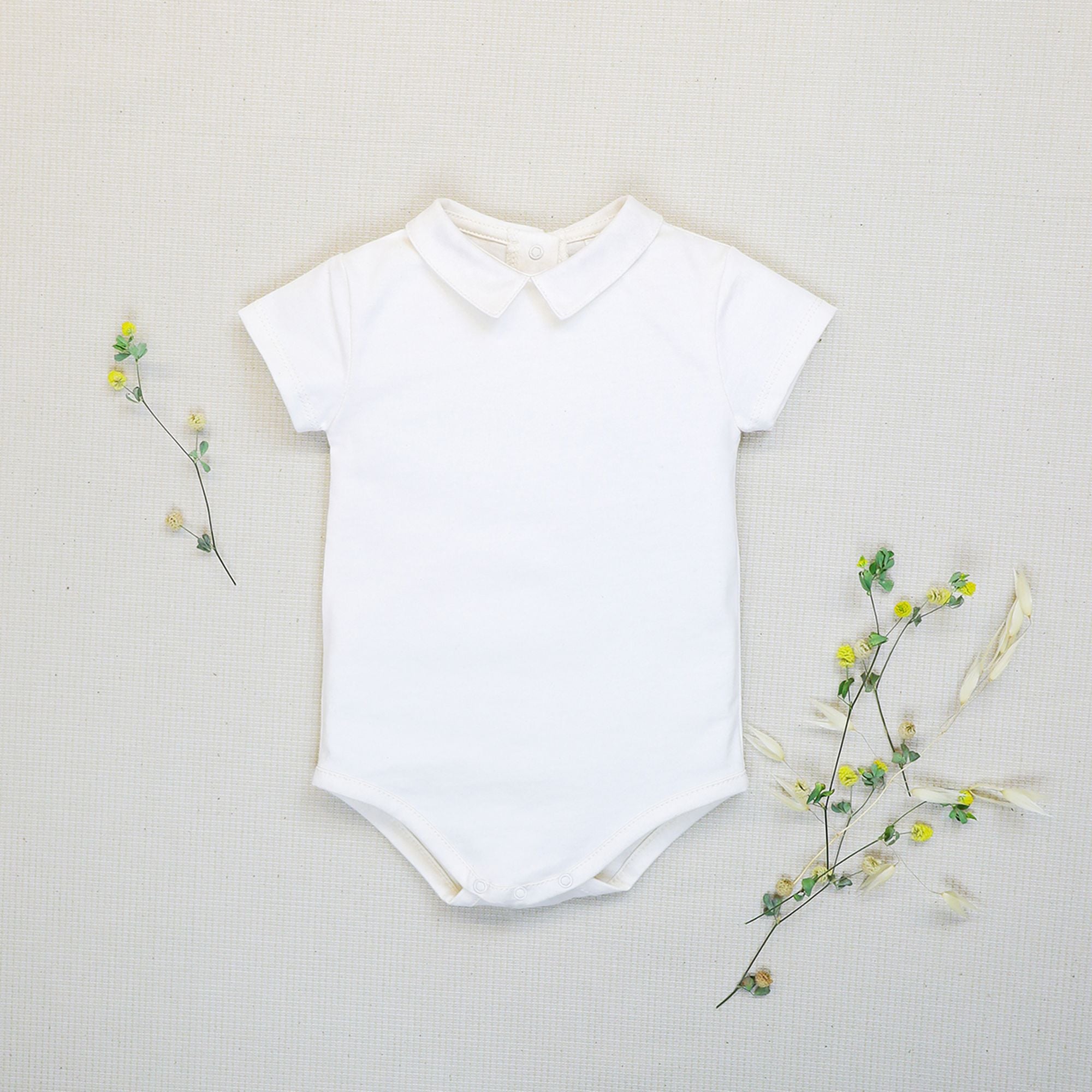 JERSEY BODYSUIT WITH COLLAR
