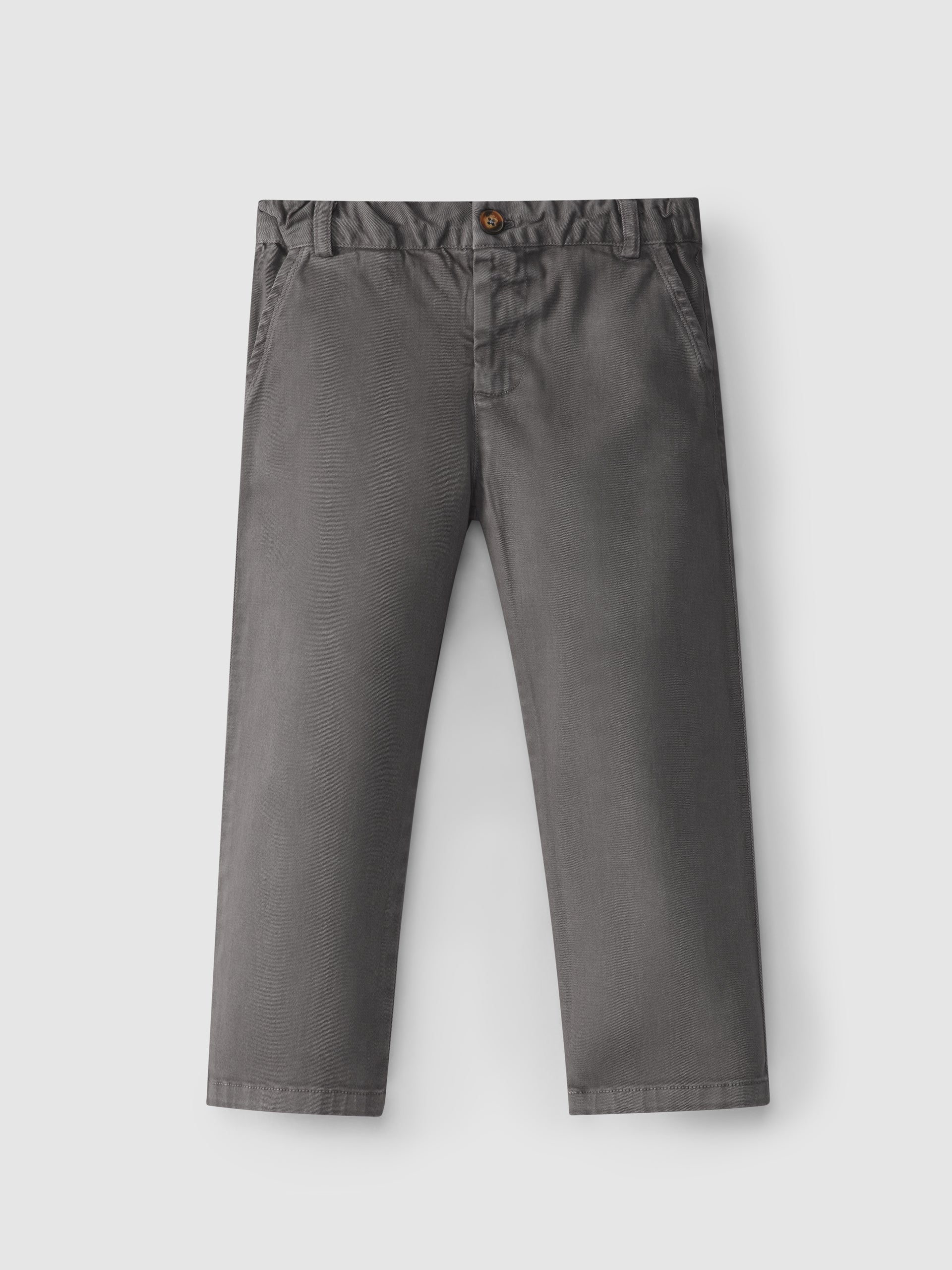 FOUR-POCKET TWILL TROUSERS