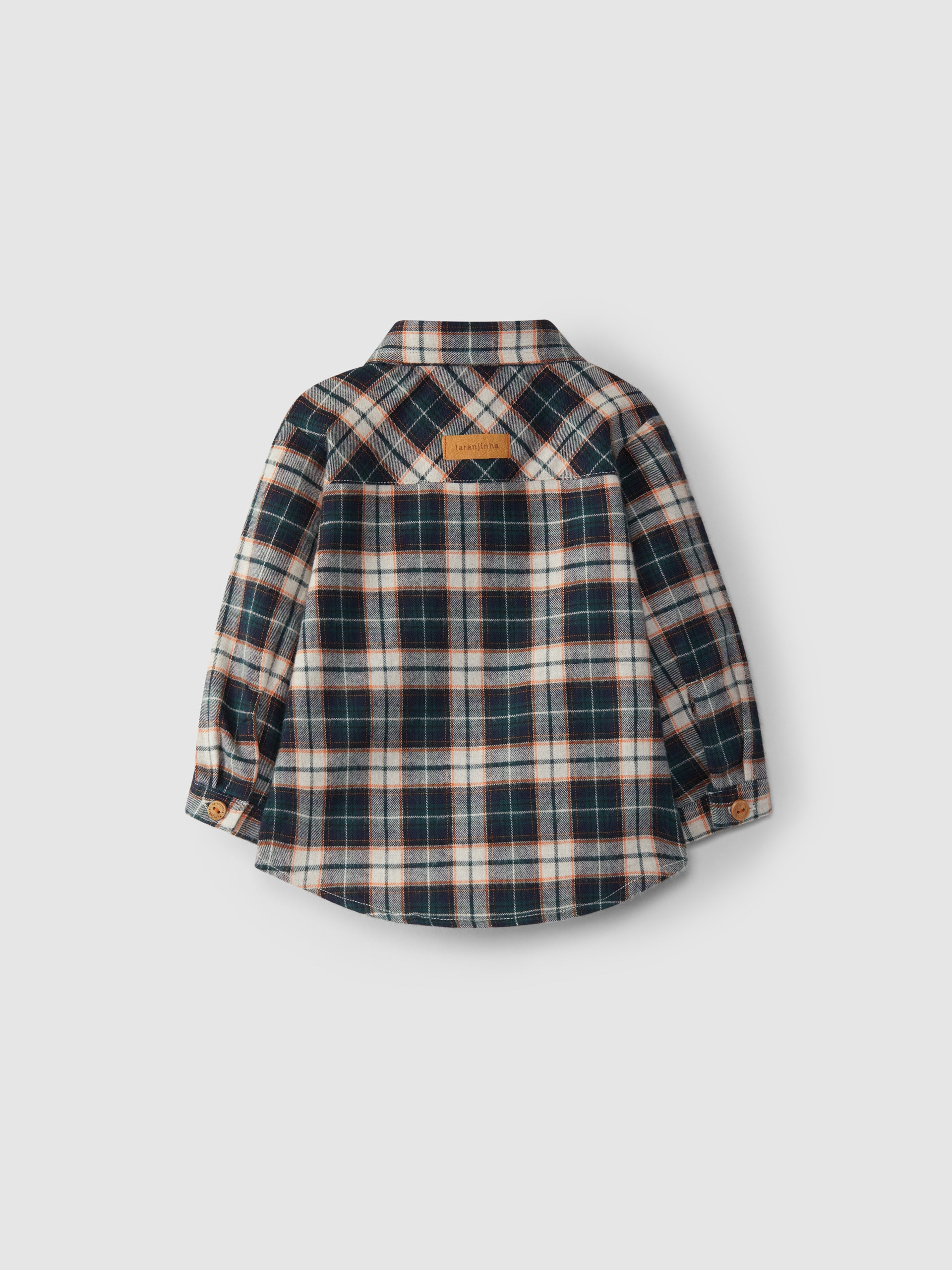 CHECKED V-NECK SHIRT