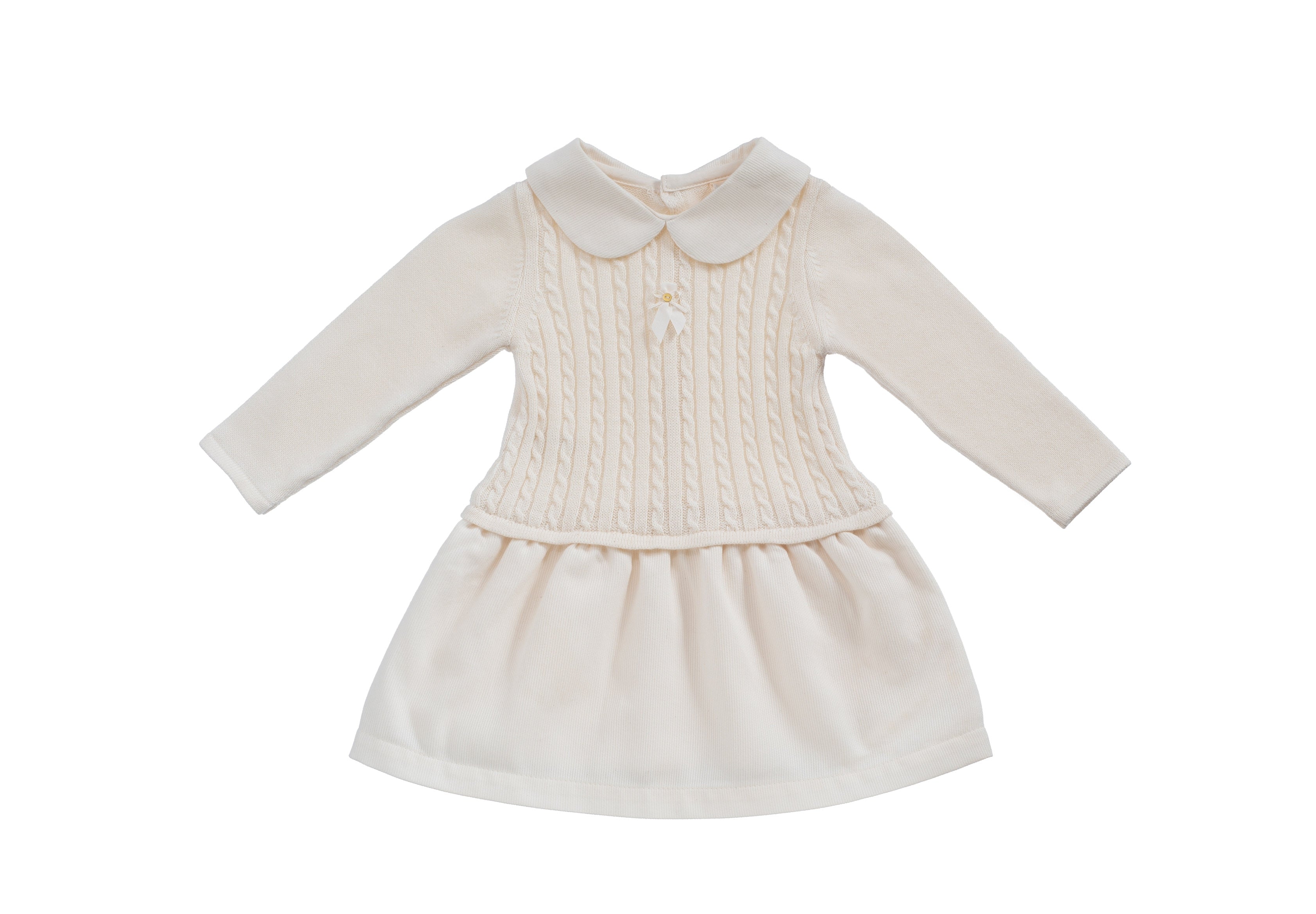 KNITTED DRESS WITH BRAID FRONT
