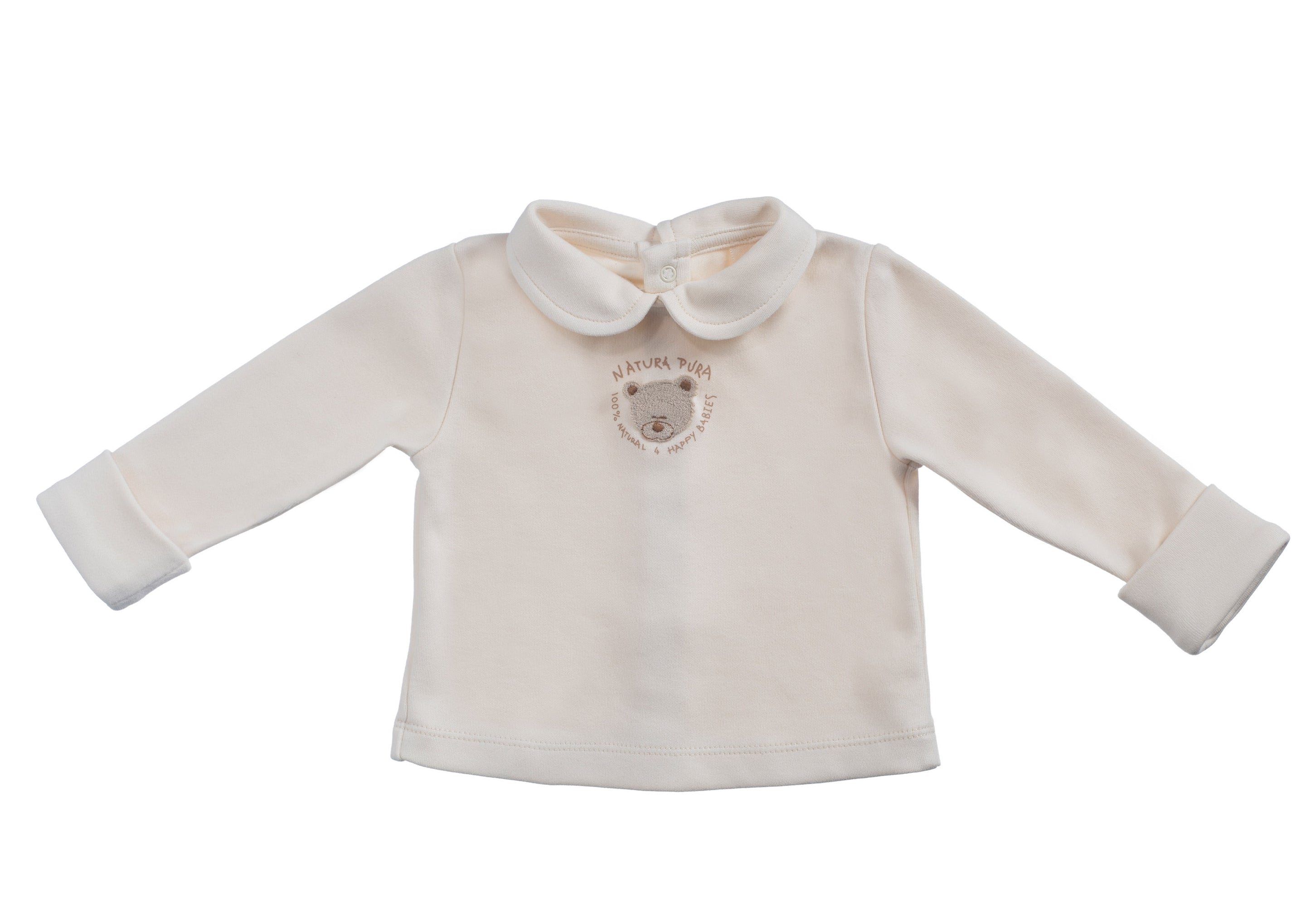 CLAUDINE COLLAR BLOUSE WITH CROCHED TEDDY